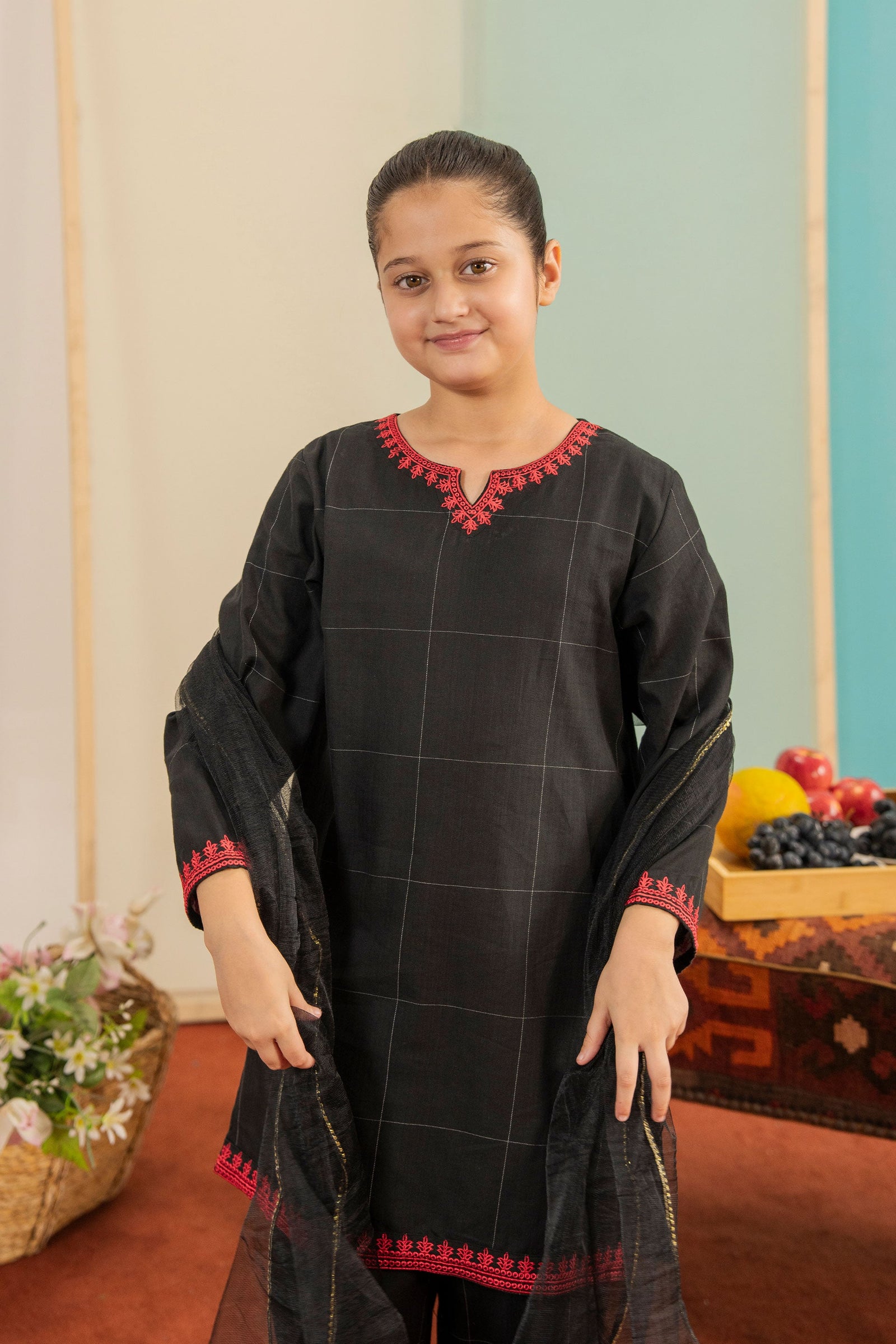 Premium Zari check Cotton for winter