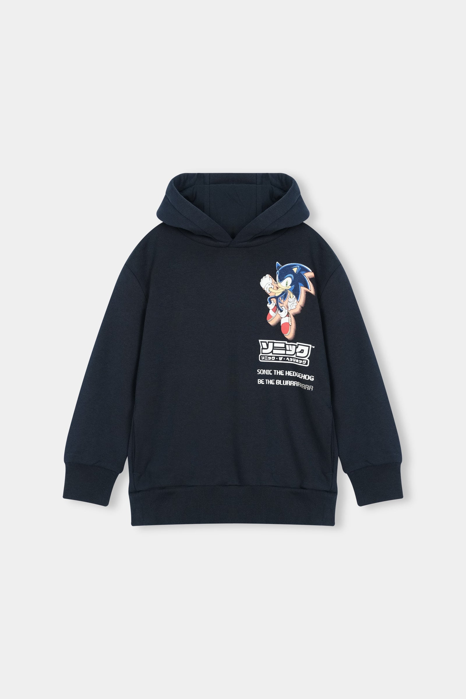 Navy Blue Sonic the Hedgehog Graphic Hoodie