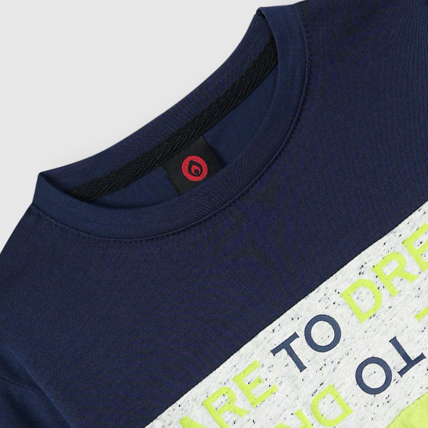 Boys Color Block Printed Cotton T Shirt