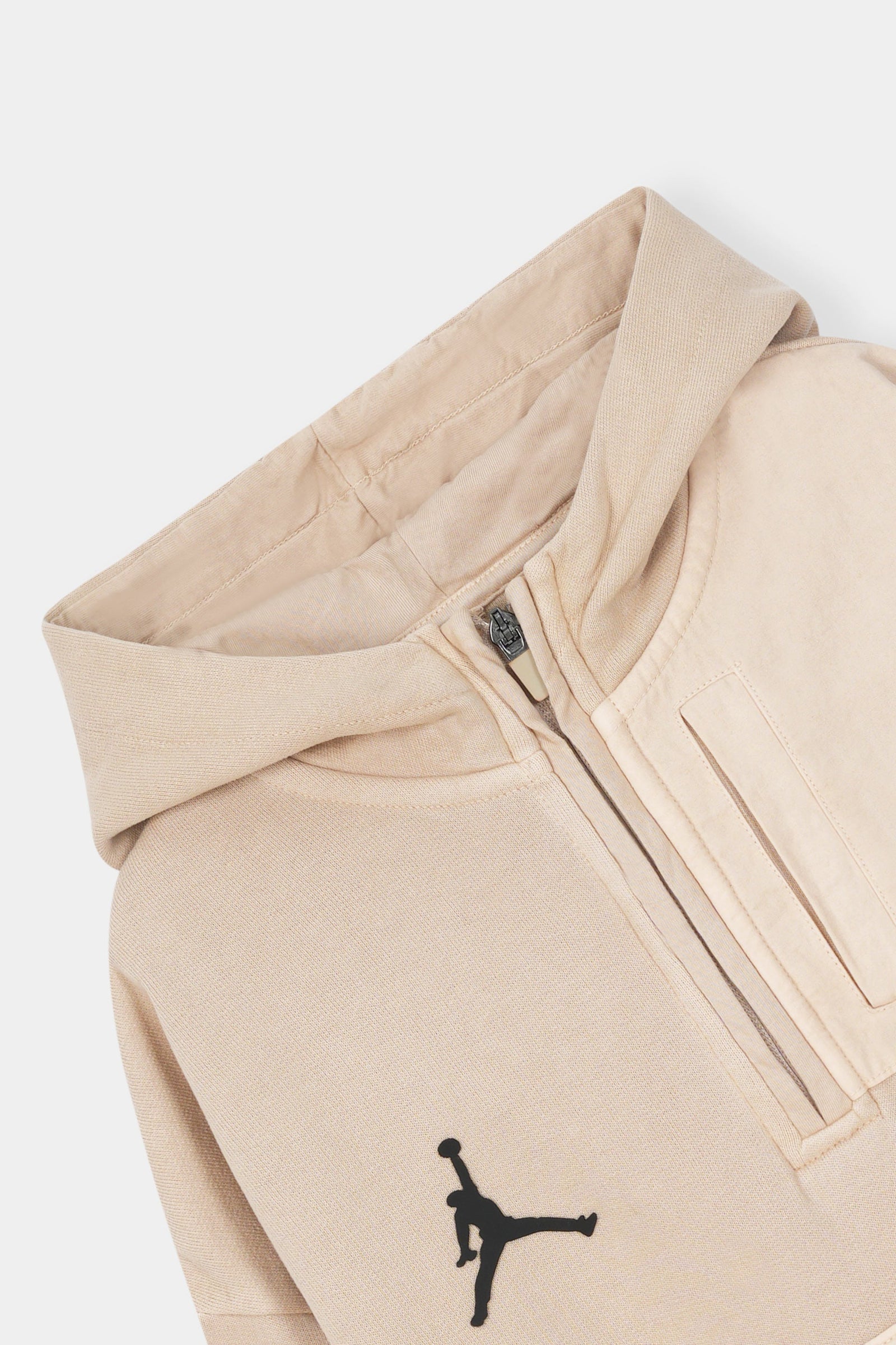 Jordan Essentials Hoodie & Jogger Set – Beige & Black