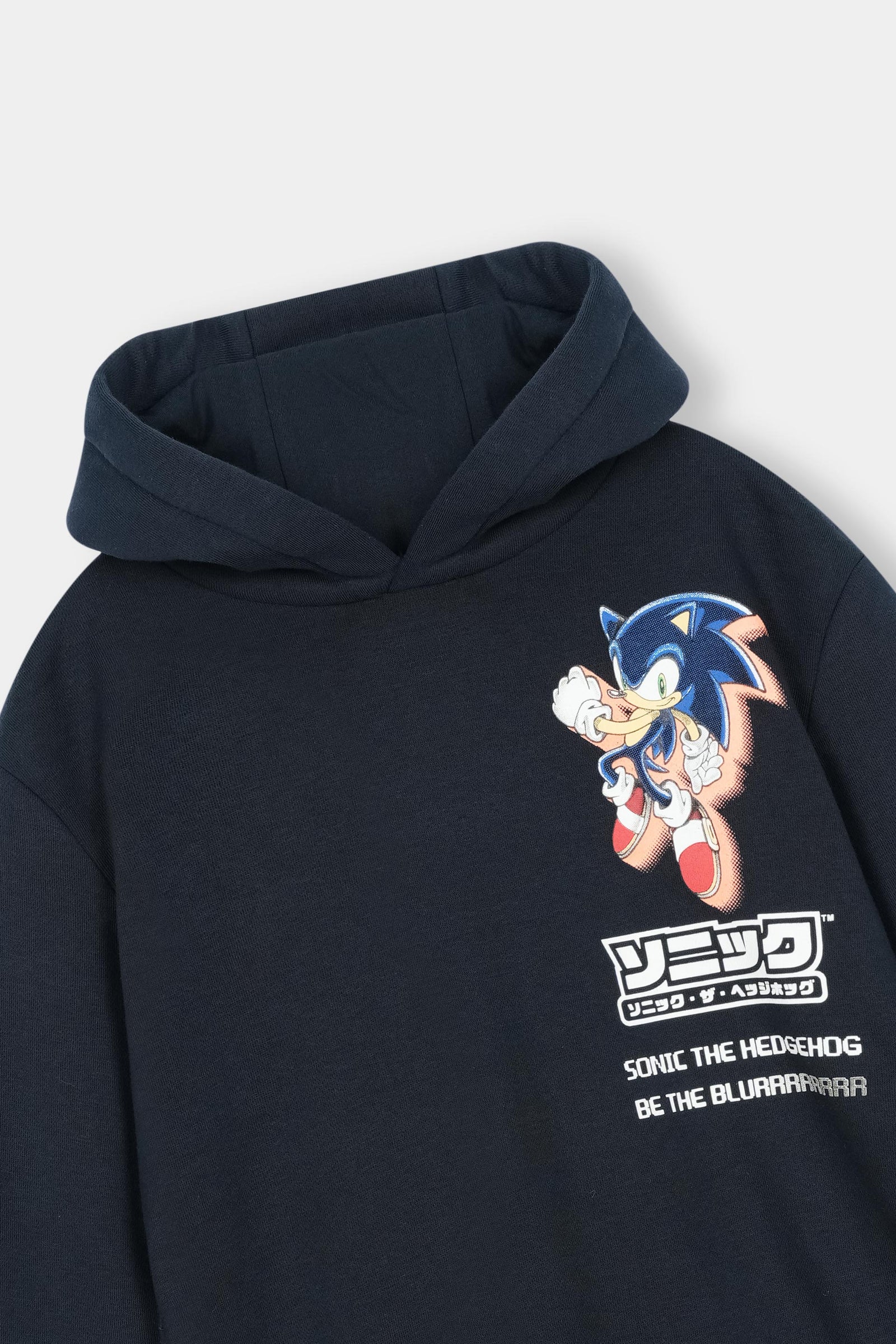 Navy Blue Sonic the Hedgehog Graphic Hoodie