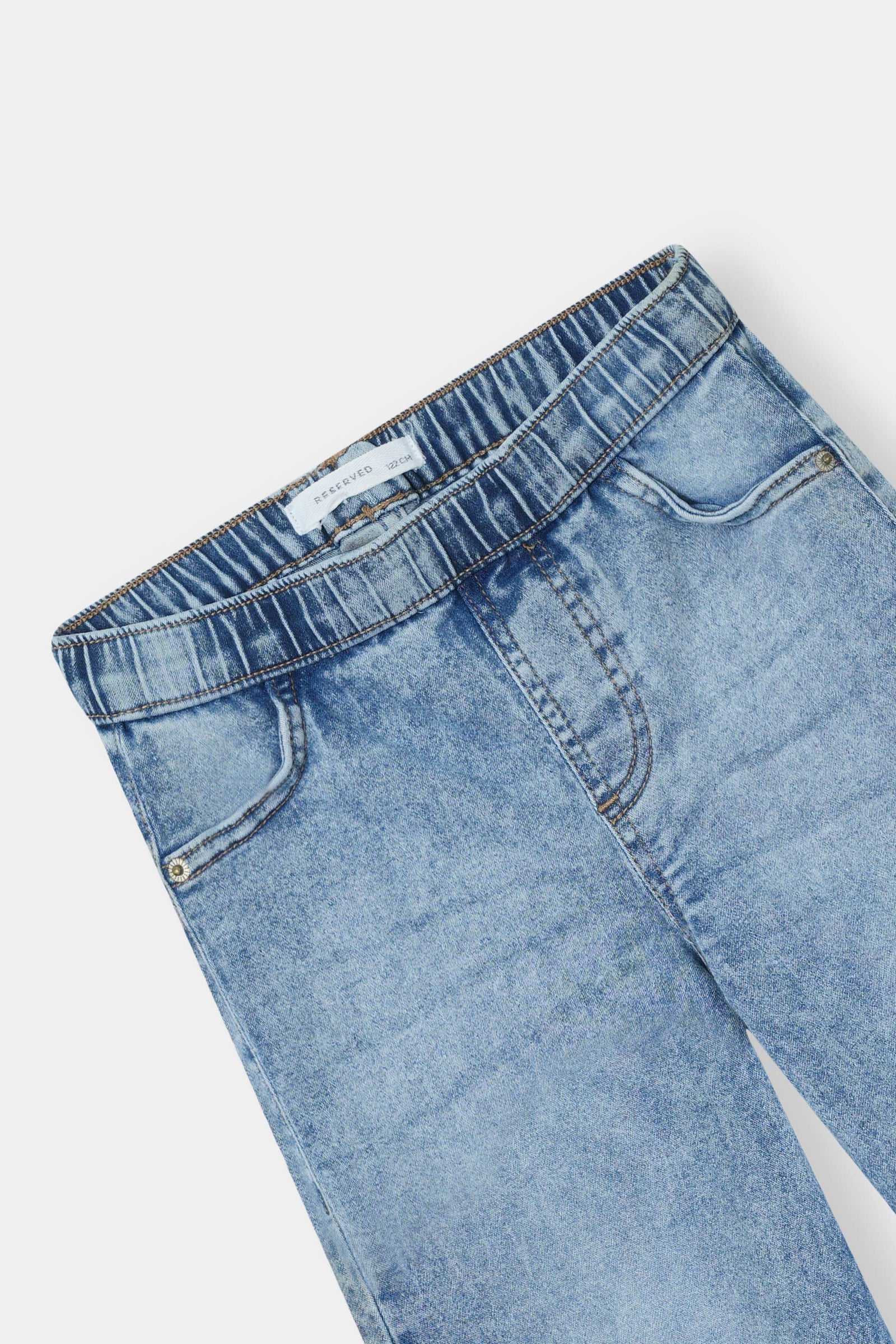 Classic Light Wash Wide-Leg Denim Jeans for girls