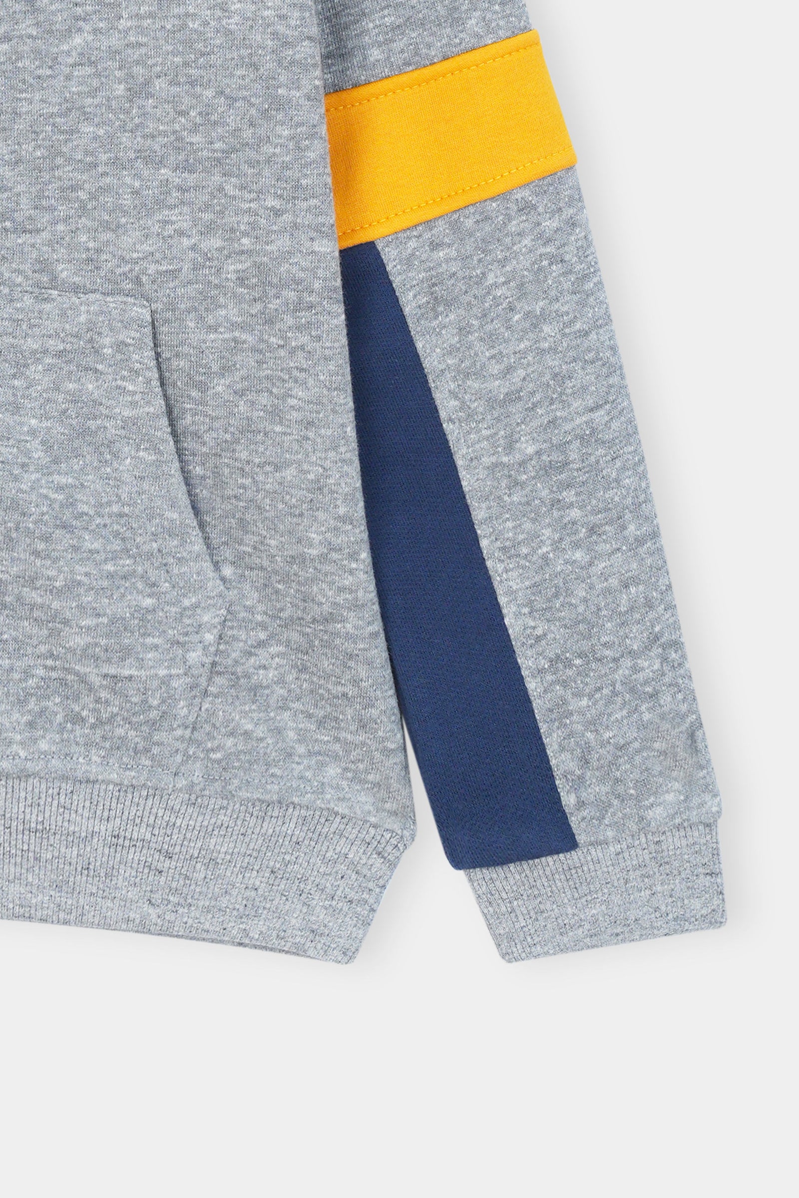 Heather Blue Zip-Up Tracksuit – Bold Stripes for Active Days