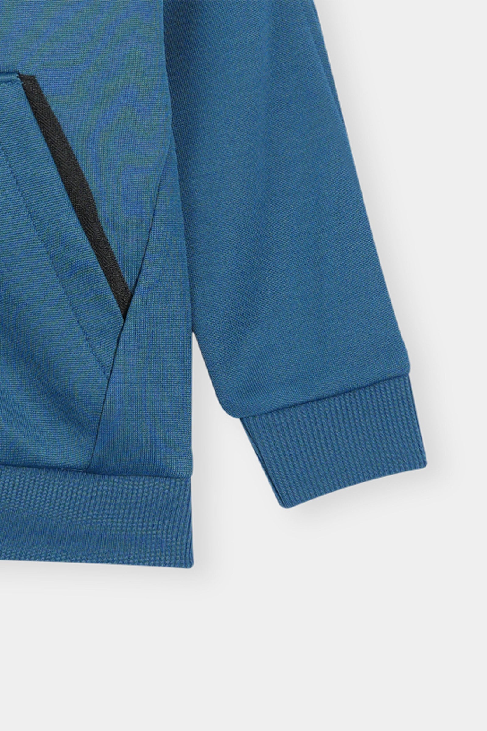 Teal Zip-Up Hoodie and Joggers Set with Motivational Print