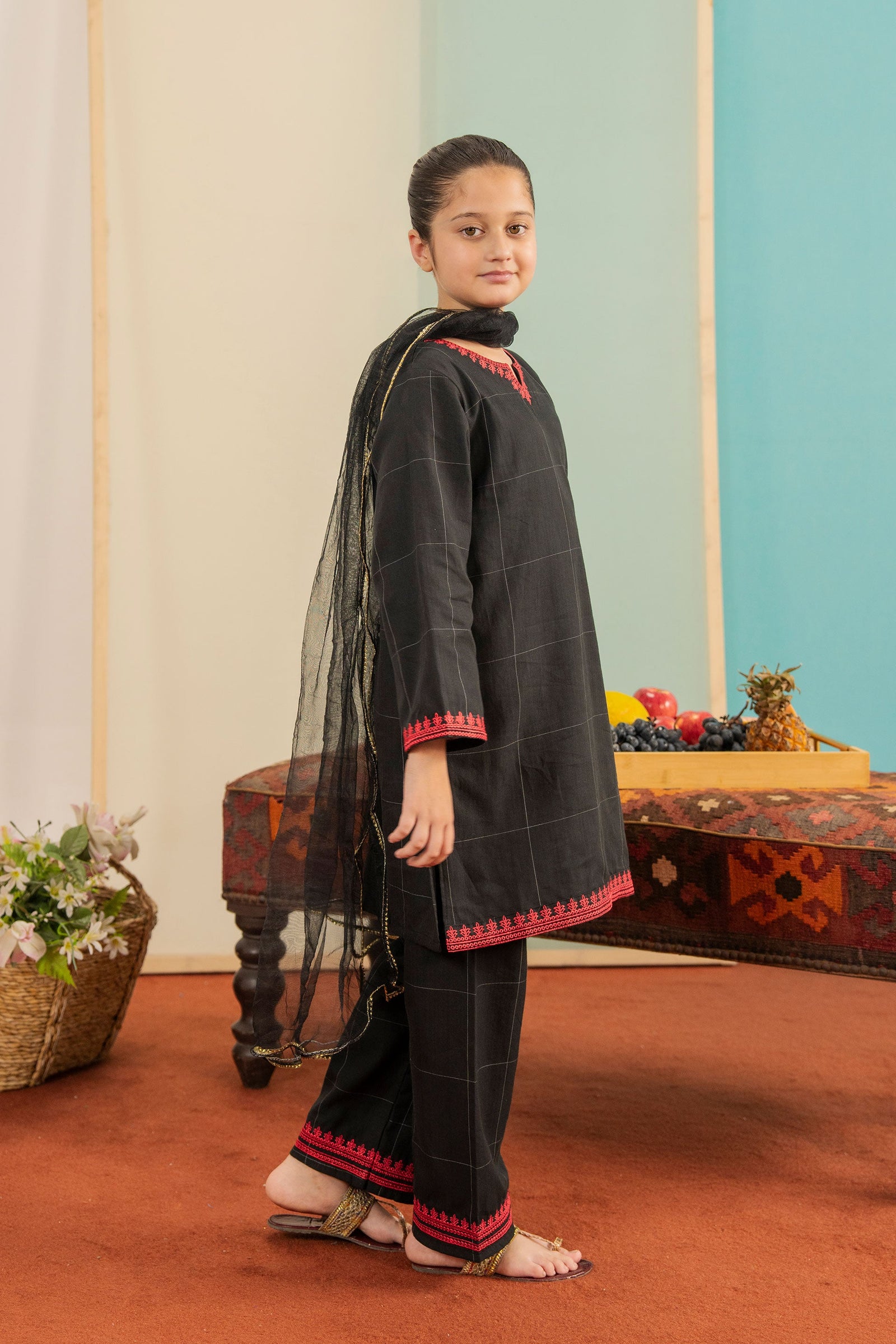 Premium Zari check Cotton for winter