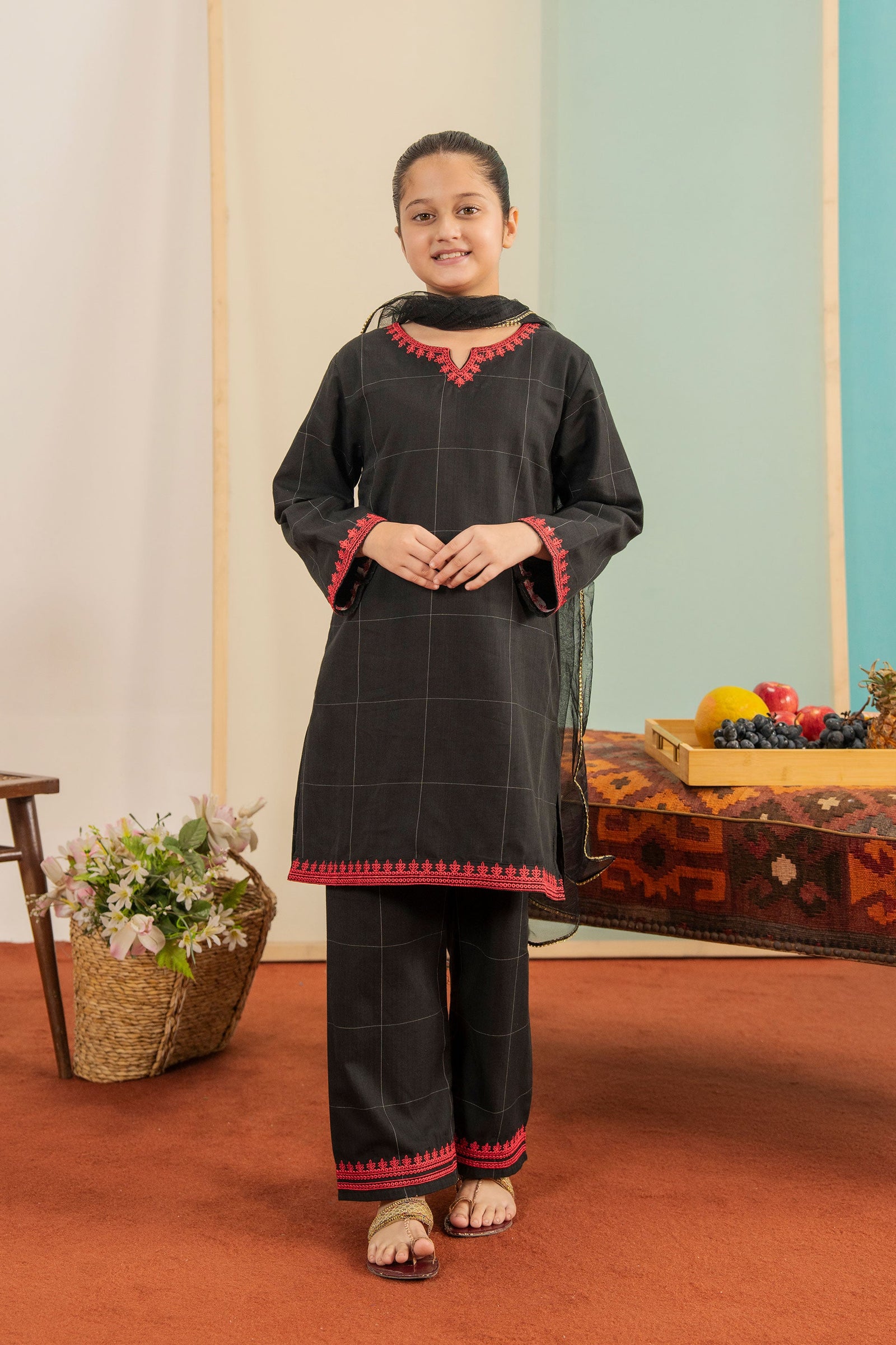 Premium Zari check Cotton for winter