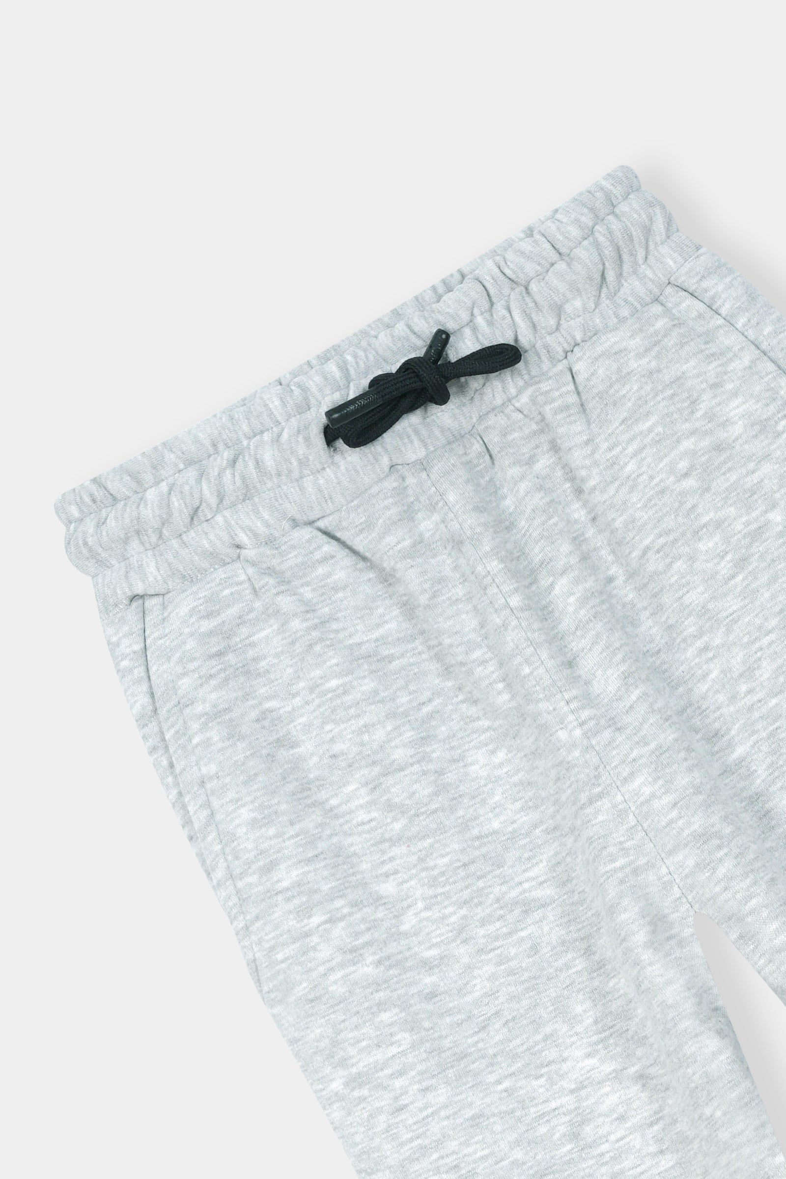 Sporty Stripes Boys' Zip-Up Tracksuit – Heather Grey with Navy & Orange Accents