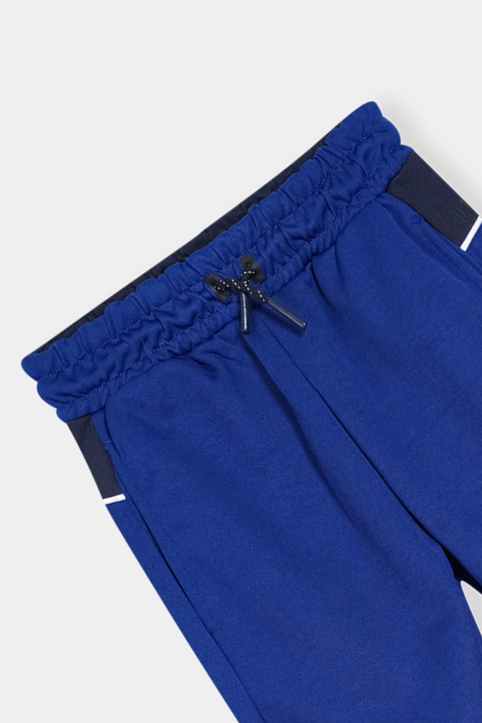 Blue and Navy Hooded Tracksuit Set with Zip-Up Jacket and Joggers