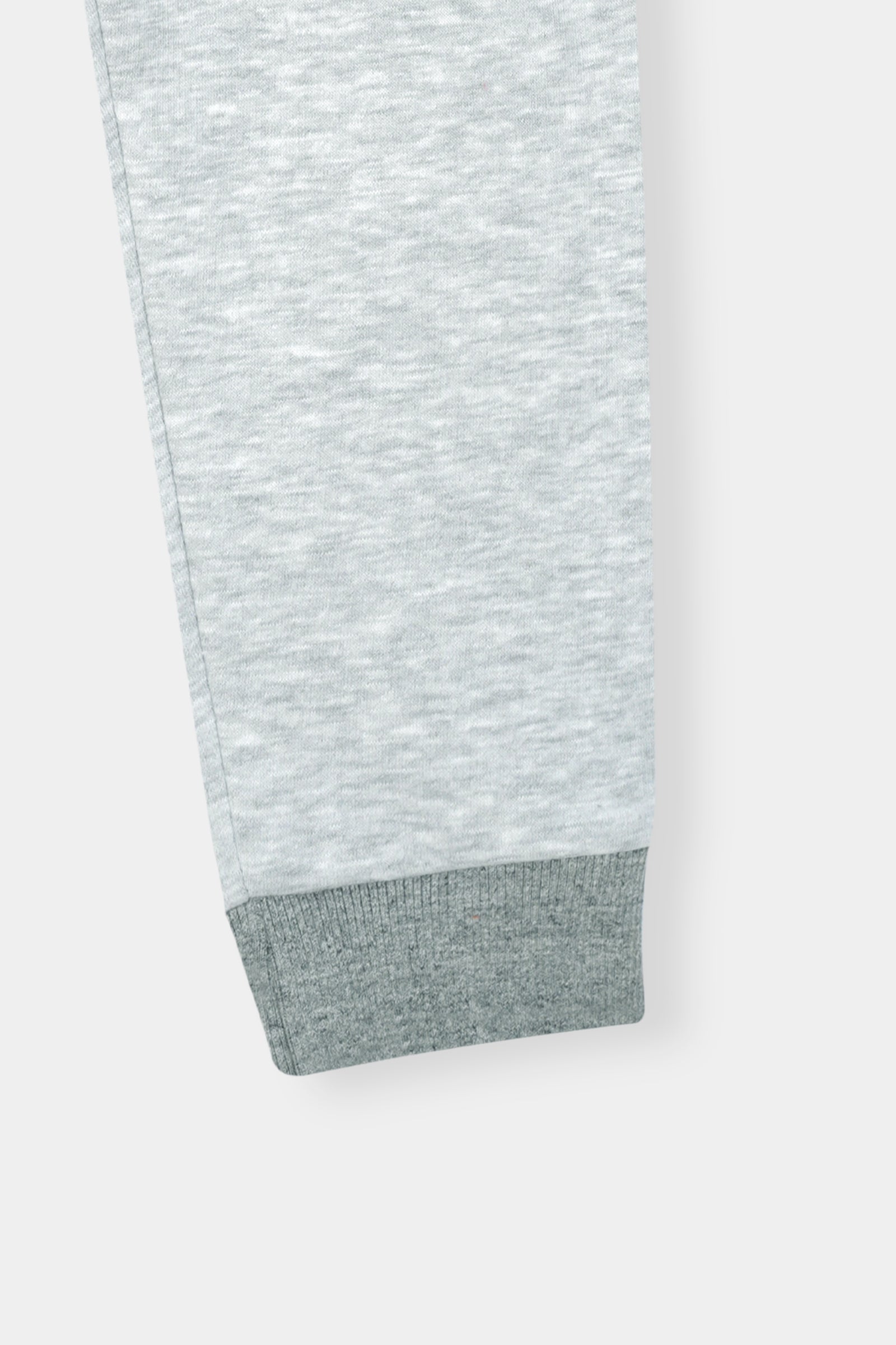 Sporty Stripes Boys' Zip-Up Tracksuit – Heather Grey with Navy & Orange Accents