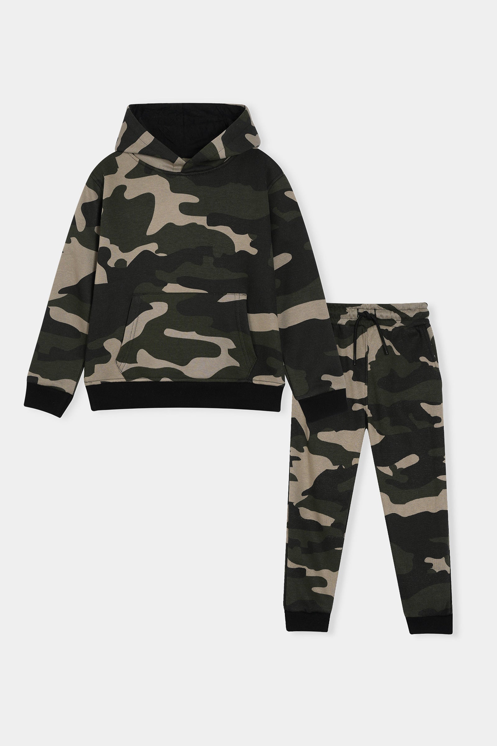 Boys Camouflage Hoodie and Jogger Set