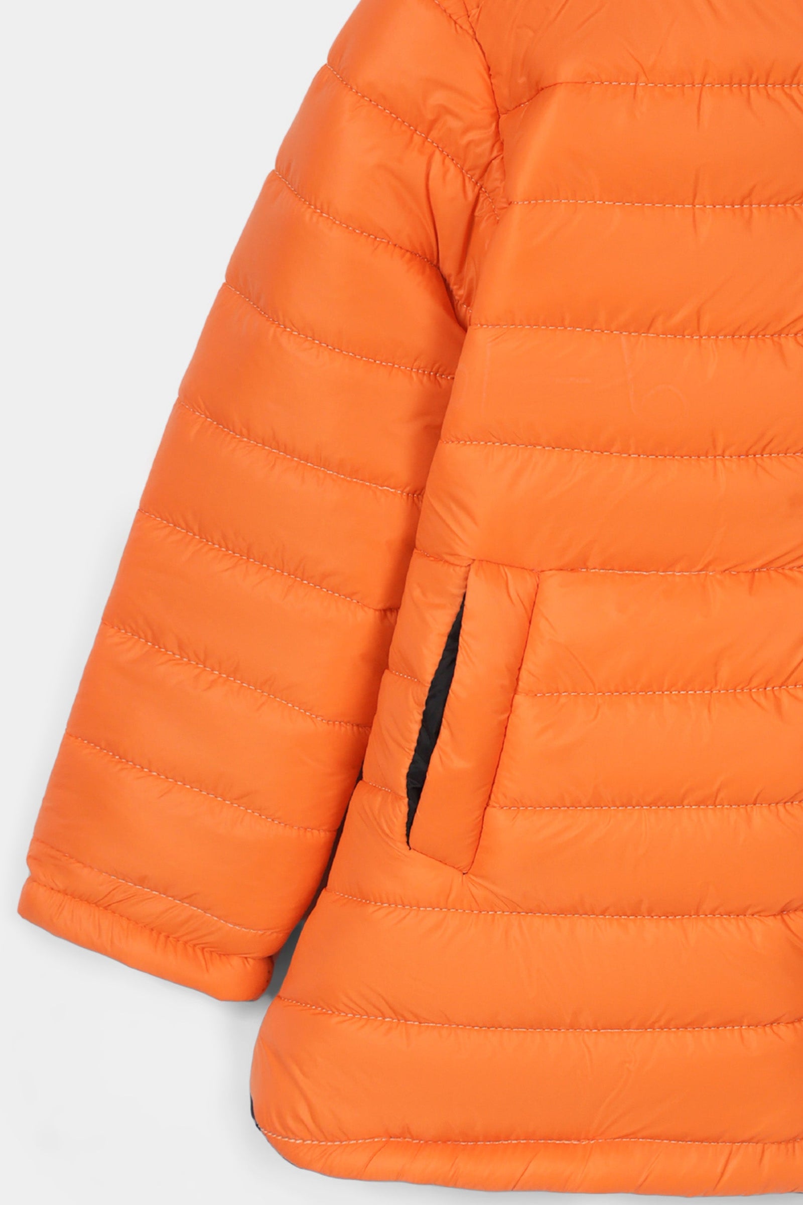 Girls Orange Hoodie Jacket