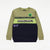 Premium Quality Color Block Slogan Soft Fleece Sweatshirt For Kids (121475)