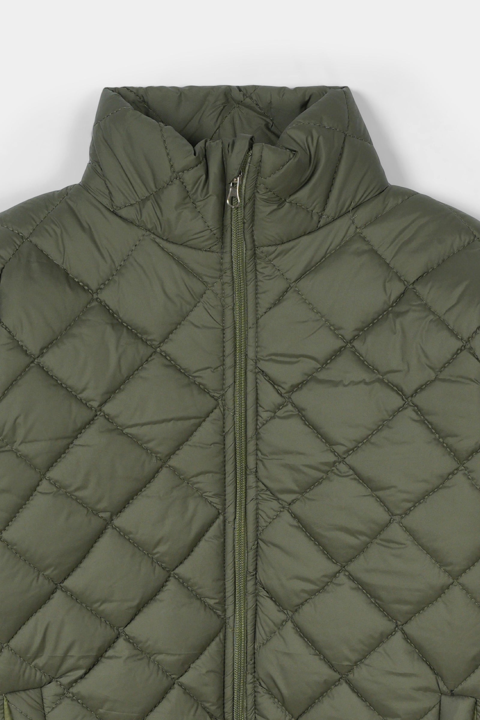 Olive Green Zipper Jacket