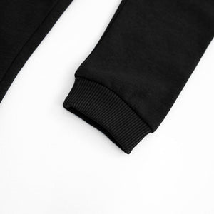 Premium Quality Black Cut & Sew Fleece Zip Pocket Jogger Trouser For Boys (120995)