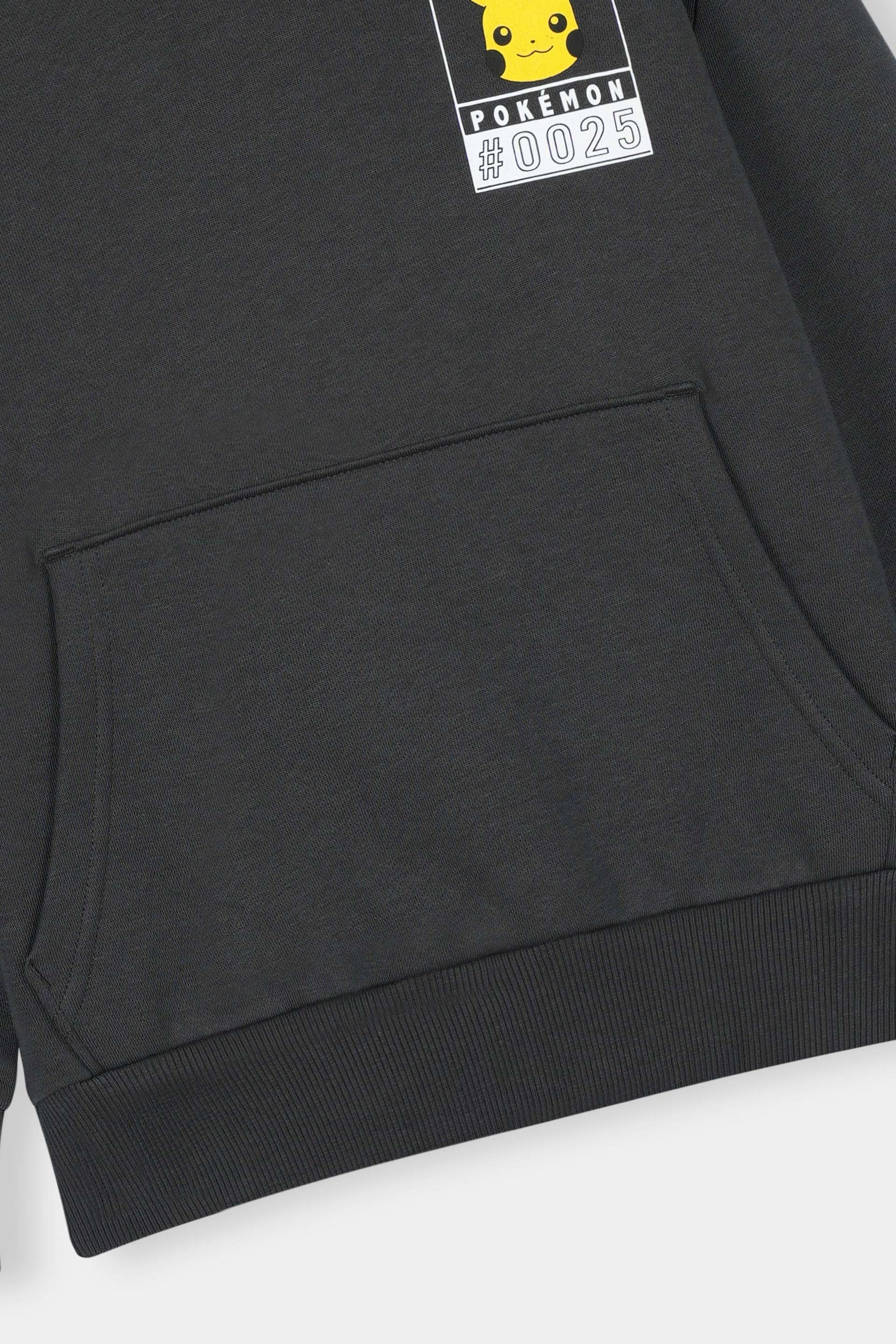 Black Pokémon Hoodie – Pikachu #0025 Graphic Pullover