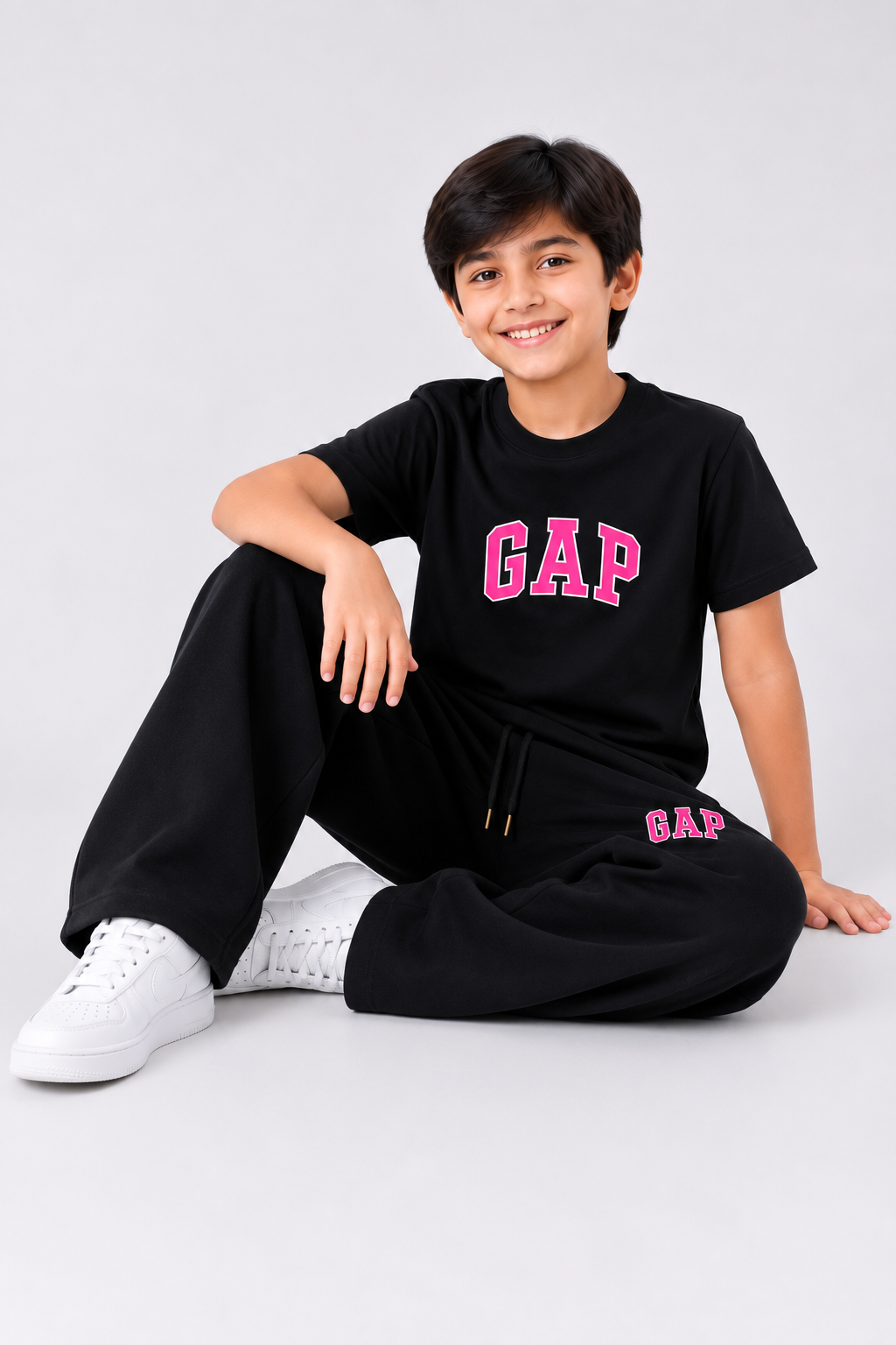 Kids Black GAP Co-Ord Set – Premium Cotton