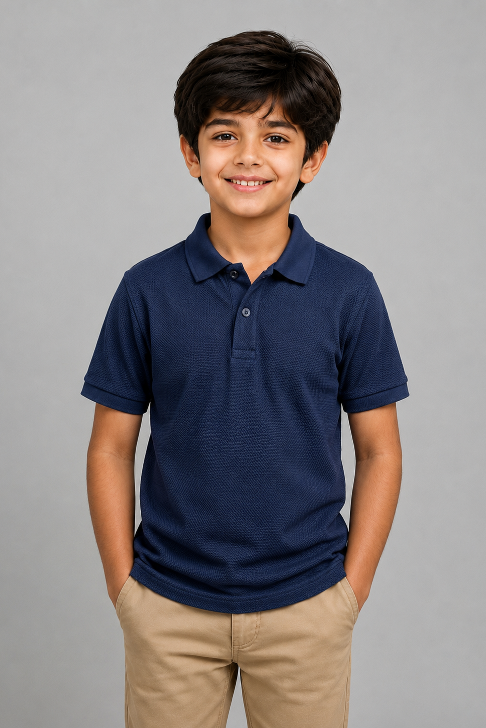 Kids Navy Blue Polo Shirt – Classic Casual Wear