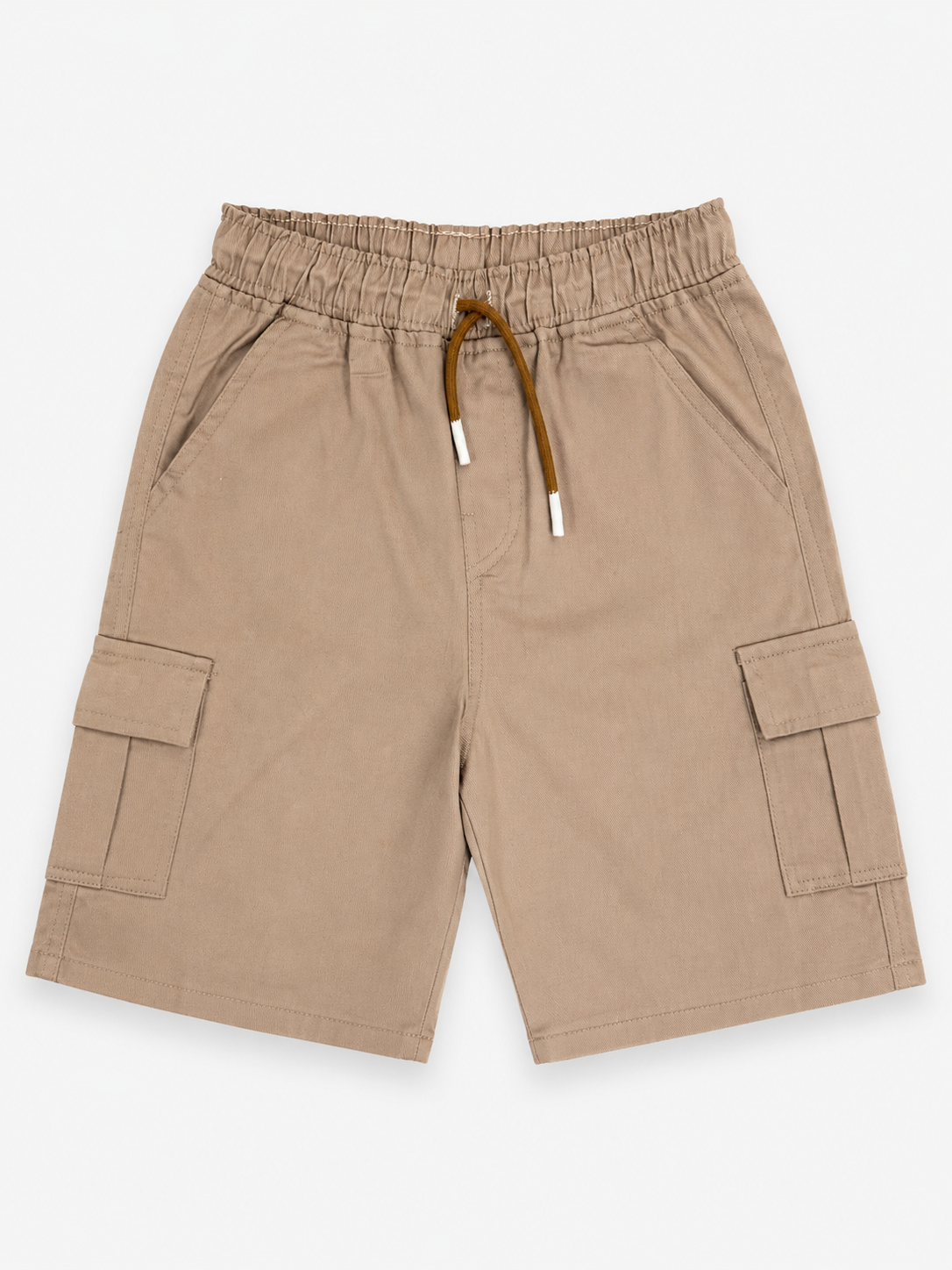 Boys Beige Cargo Shorts