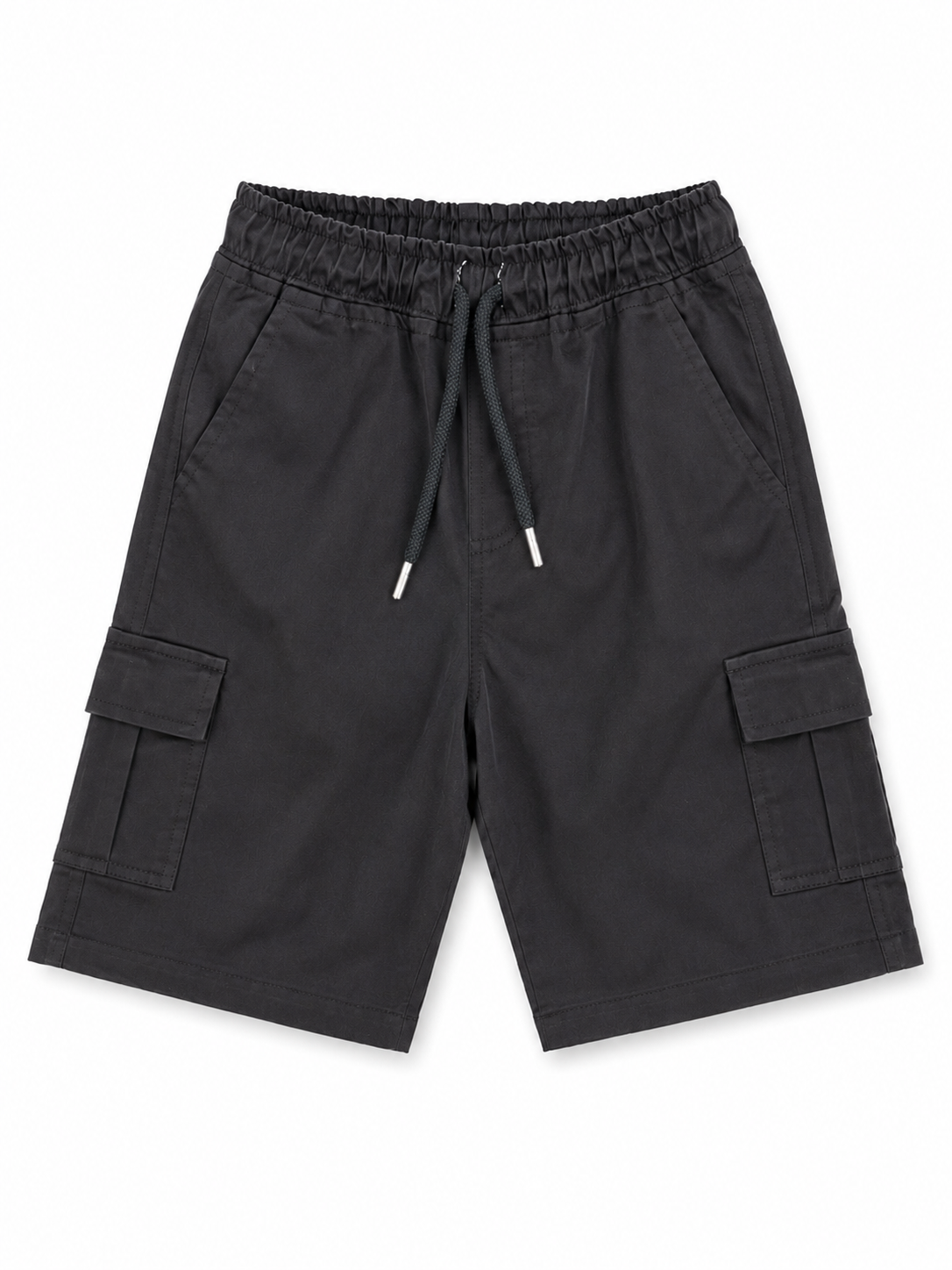Boys Black Cargo Shorts
