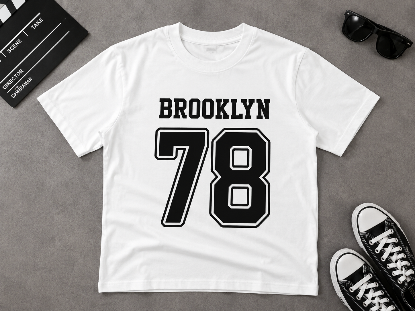 Brooklyn 78 Printed Kids T-Shirt – White