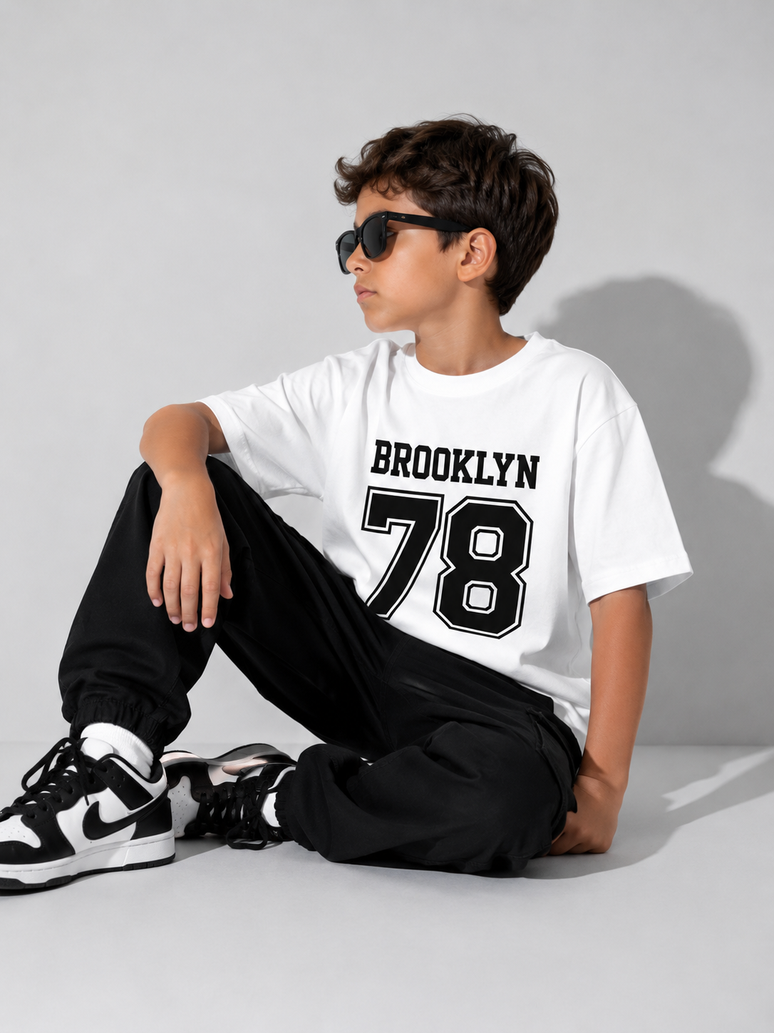 Brooklyn 78 Printed Kids T-Shirt – White