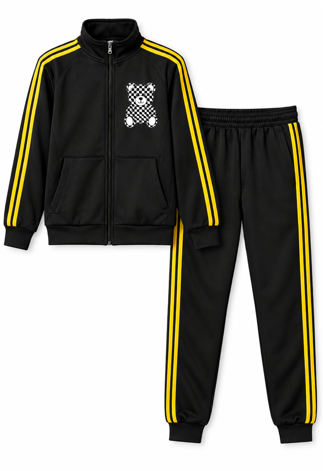 Black & Yellow Kids Tracksuit