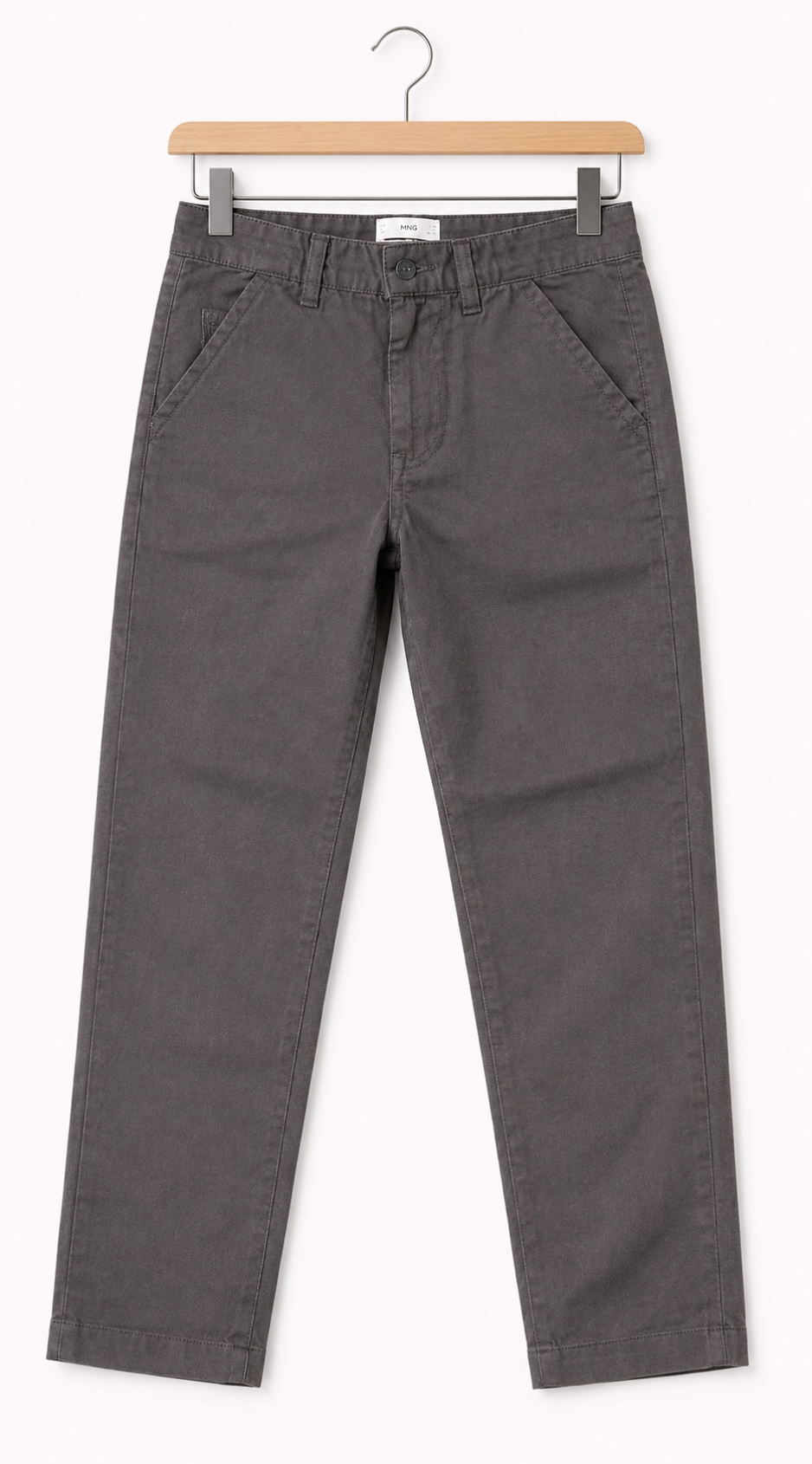 Kids Classic Grey Cotton Pants