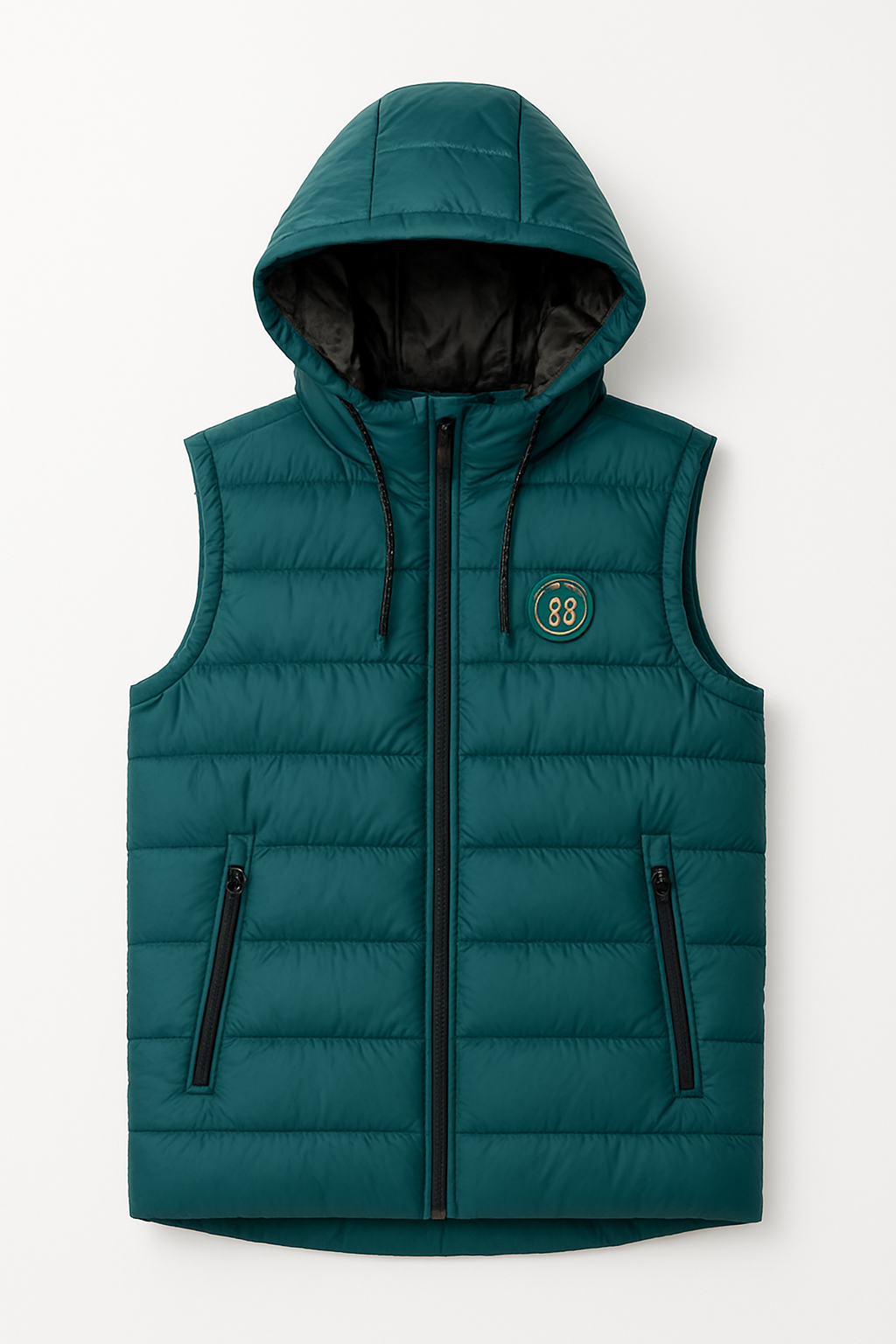 men’s Light Blue hooded puffer Jacket