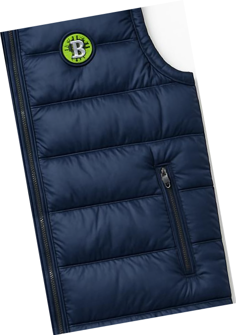 men’s Dark Blue hooded puffer Jacket