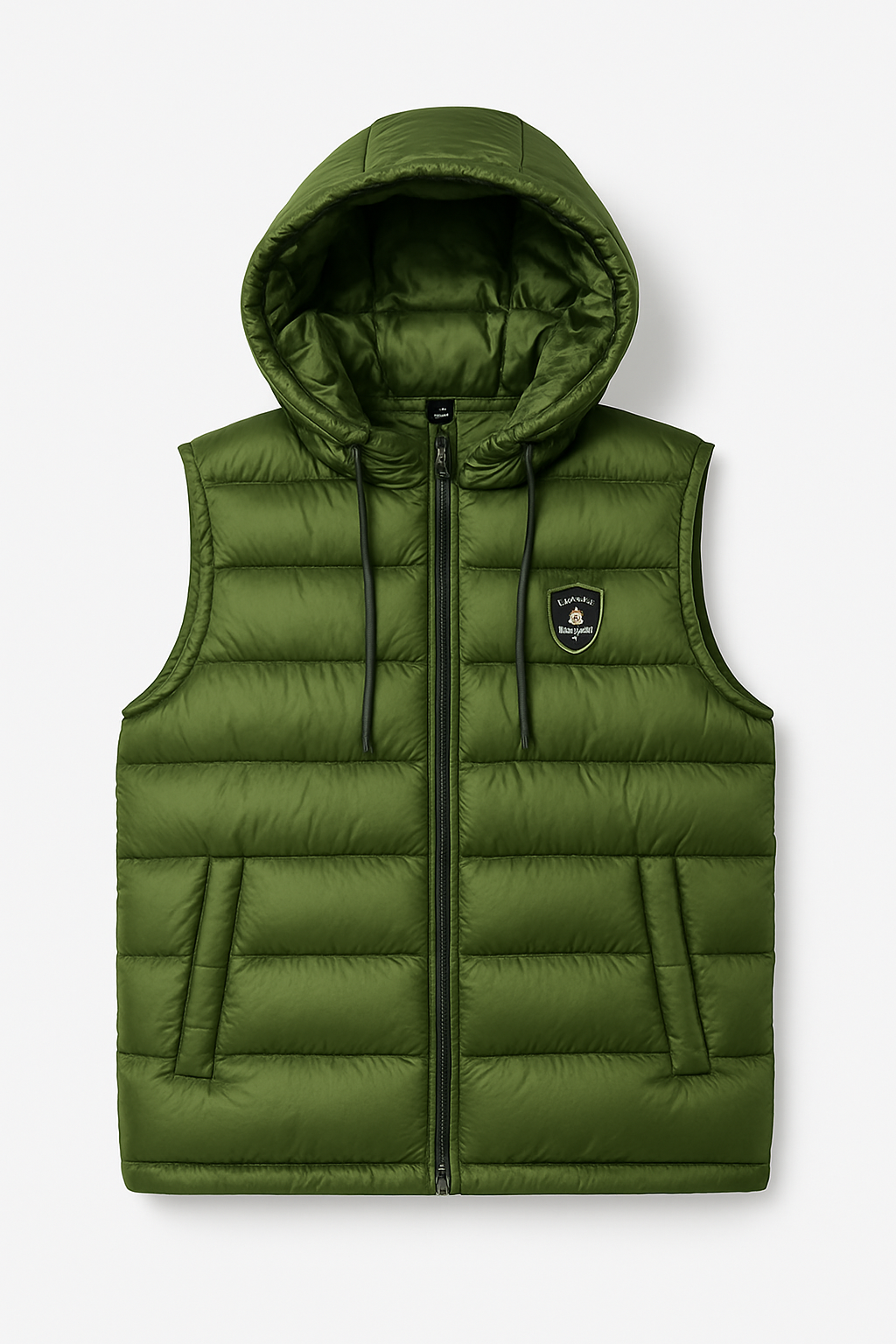 men’s Green hooded puffer Jacket