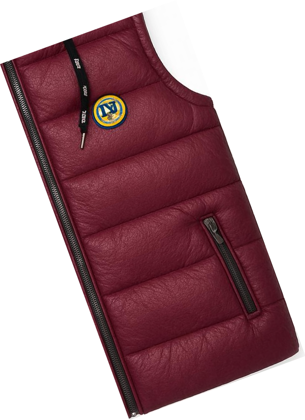 men’s Light red hooded puffer Jacket