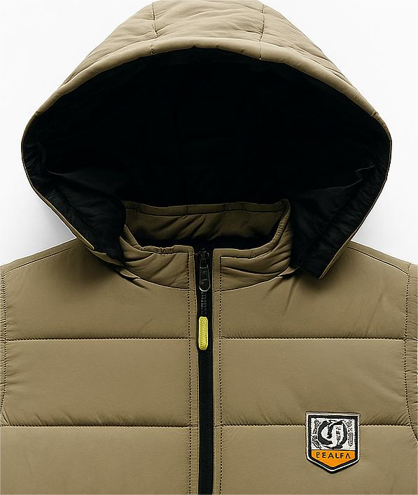 men’s Skin hooded puffer Jacket