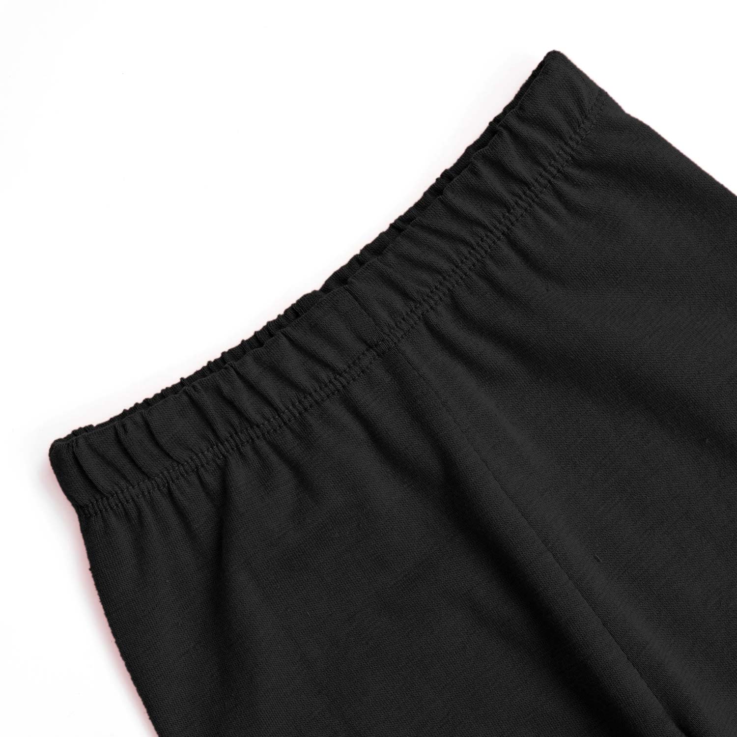 Girls Soft Cotton Black Leggings