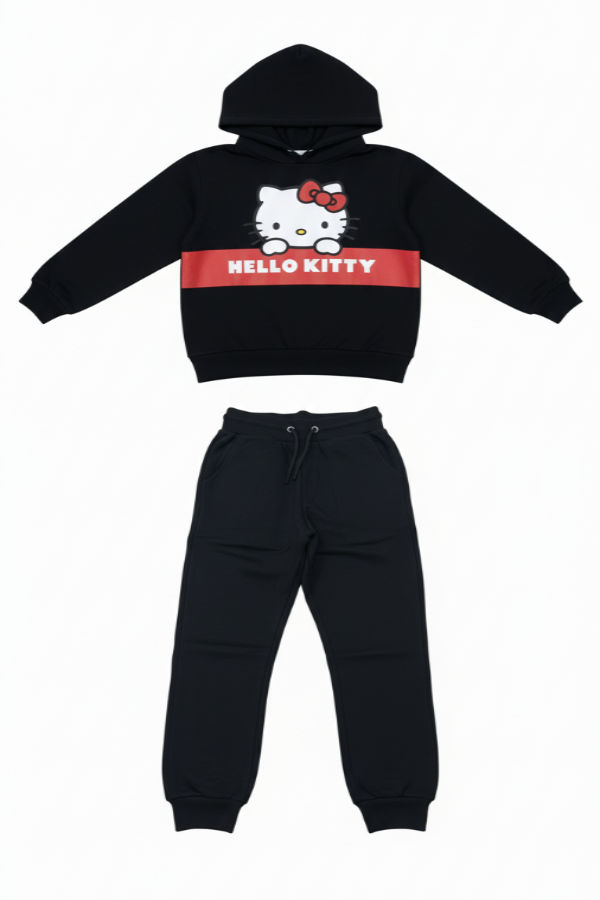 Hello Kitty Kids' Black Tracksuit Set