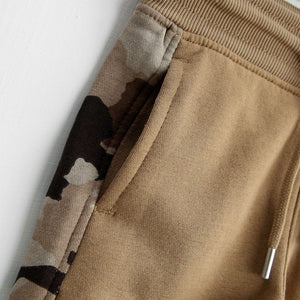 Premium Quality Camo Panel Soft Fleece Jogger Trouser For Kids (121121)