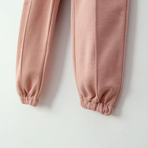 Premium Quality Pink Soft Fleece Jogger Trouser for Girls (121293)