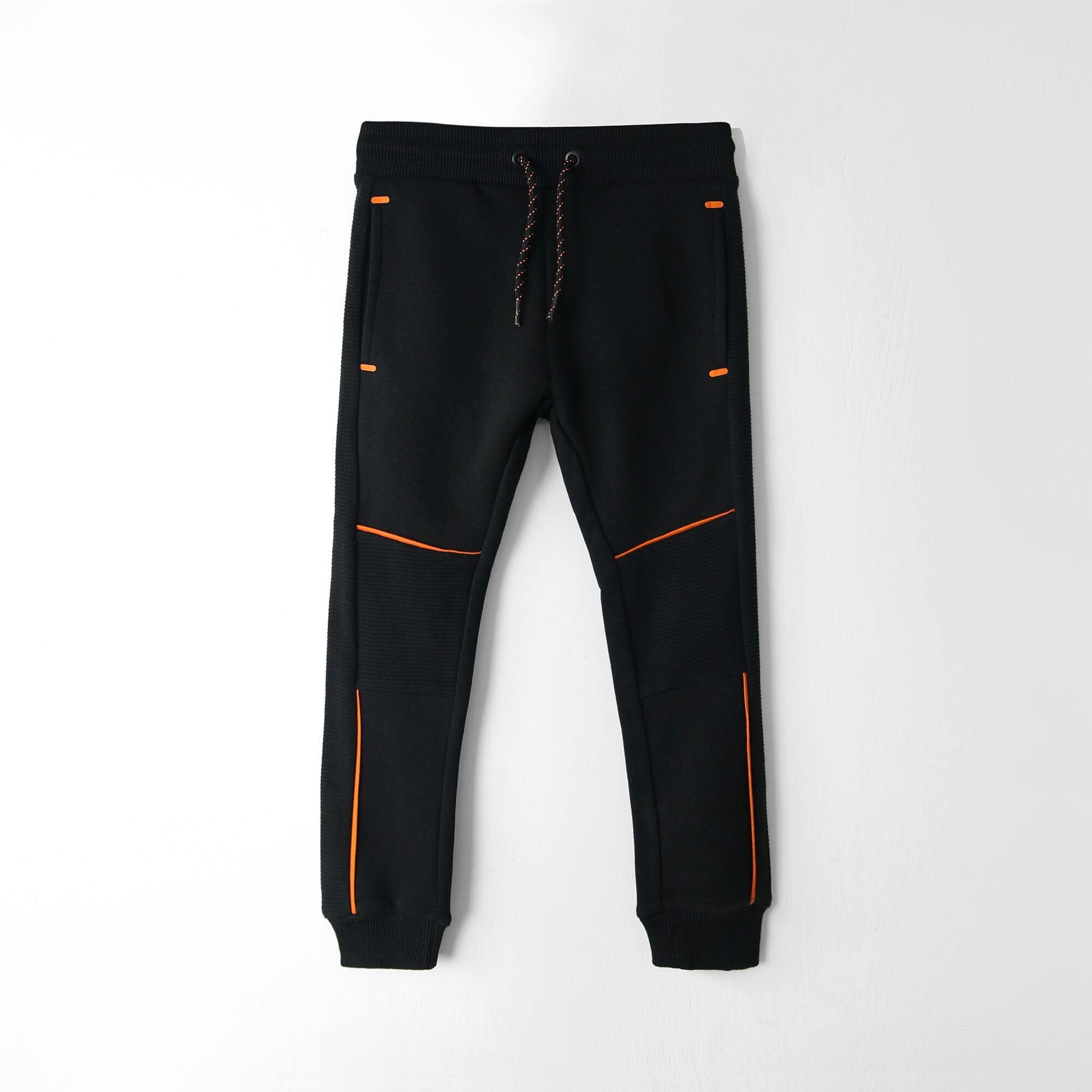 Premium Quality Black Cut & Sew Fashion Fleece Jogger Trouser For Kids (121431)