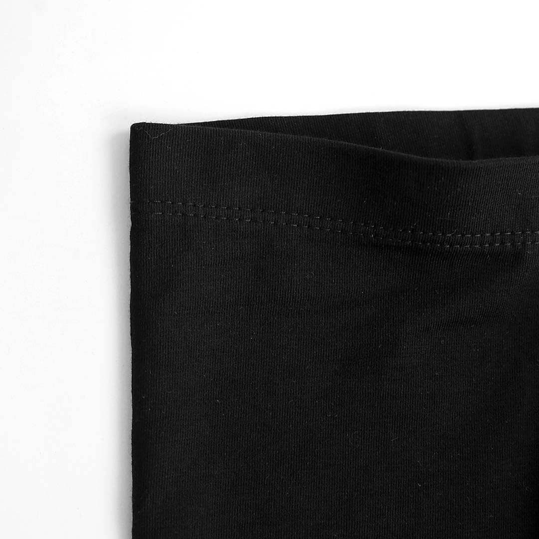 Imported Premium Quality Black Soft Cotton  Capri For Girls (120771)