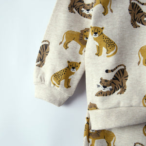 Premium Quality All-Over Printed Brushed Fleece Sweatshirt For Kids (121562)