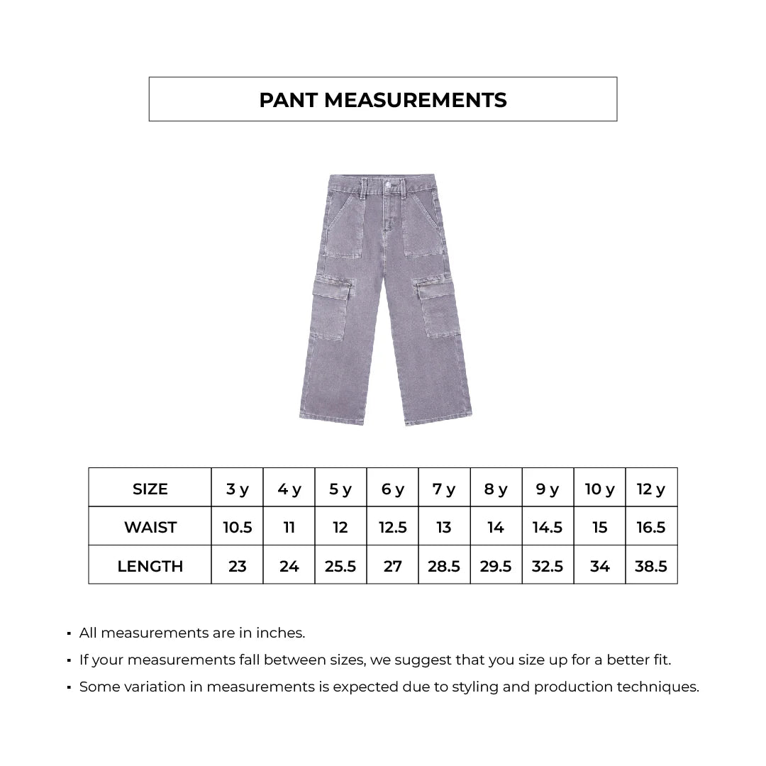 Kids' Lavender Cargo Pants