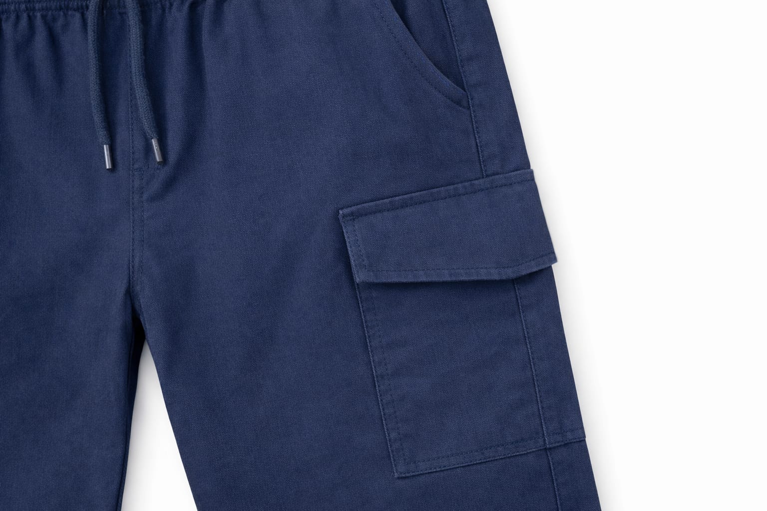 Kids Navy Blue Cargo Jogger Trouser