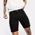 Premium Quality Black Slim Fit Stretch Denim Short For Men (11427)