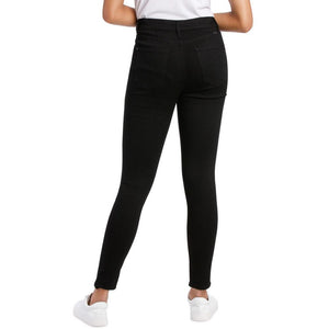 Women Black high waist 'skinny fit' stretch jeans (30002)