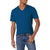 Ocean Blue V-Neck Soft Cotton T-Shirt For Men (10595)