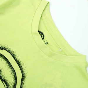 Imported Green Printed Soft Cotton T-Shirt For Boys (120429)