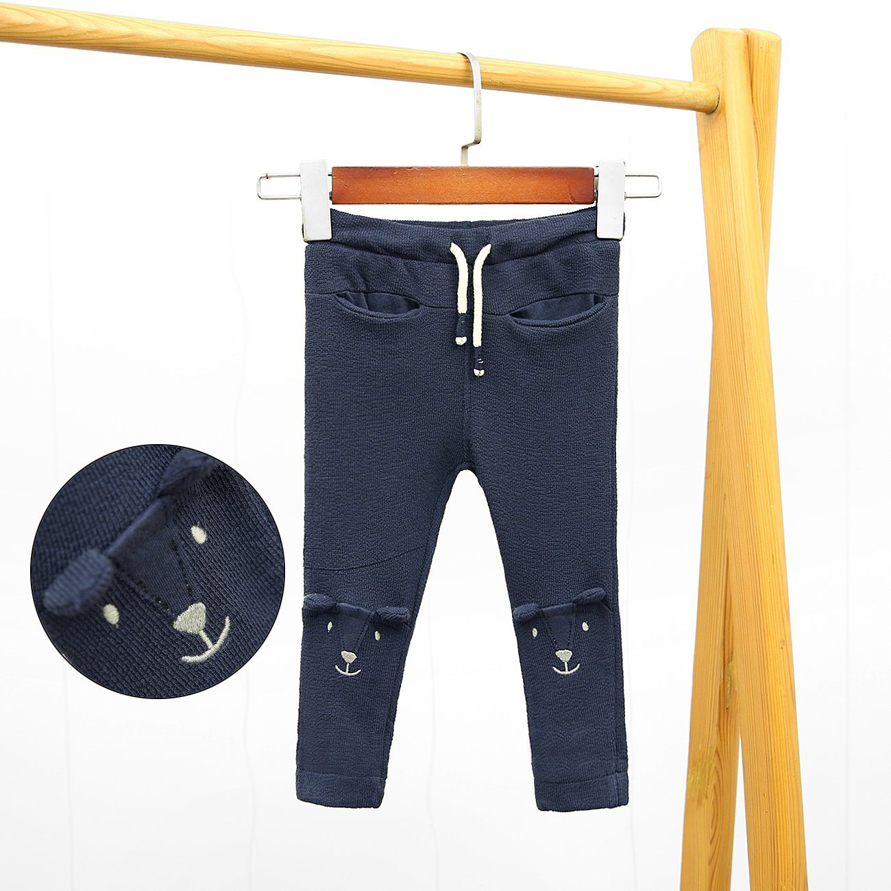 4 Pockets Navy Fashion Winter Trouser For Kids (21906)