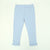 Imported Light Blue & White Stripes Soft Cotton Legging For Girls (11555)