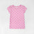 Imported Pink Polka Doted Soft Cotton T-Shirt For Girls (120569)