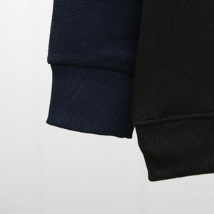 Premium Quality Navy Contrasting Raglan Sleeve Sweatshirt For Kids (10088)
