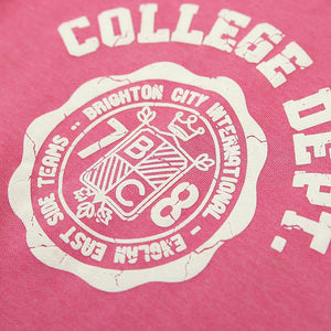 Premium Quality Oversized Pink Printed Sweatshirt For Girls (10166)